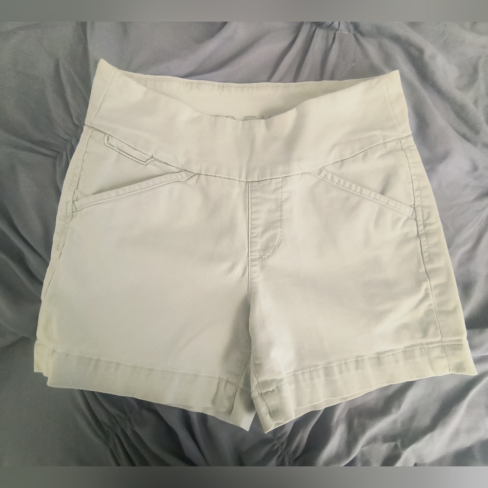 Jag Jeans Light Gray Pull On Shorts 4.5" Inseam Light Gray Sz 2